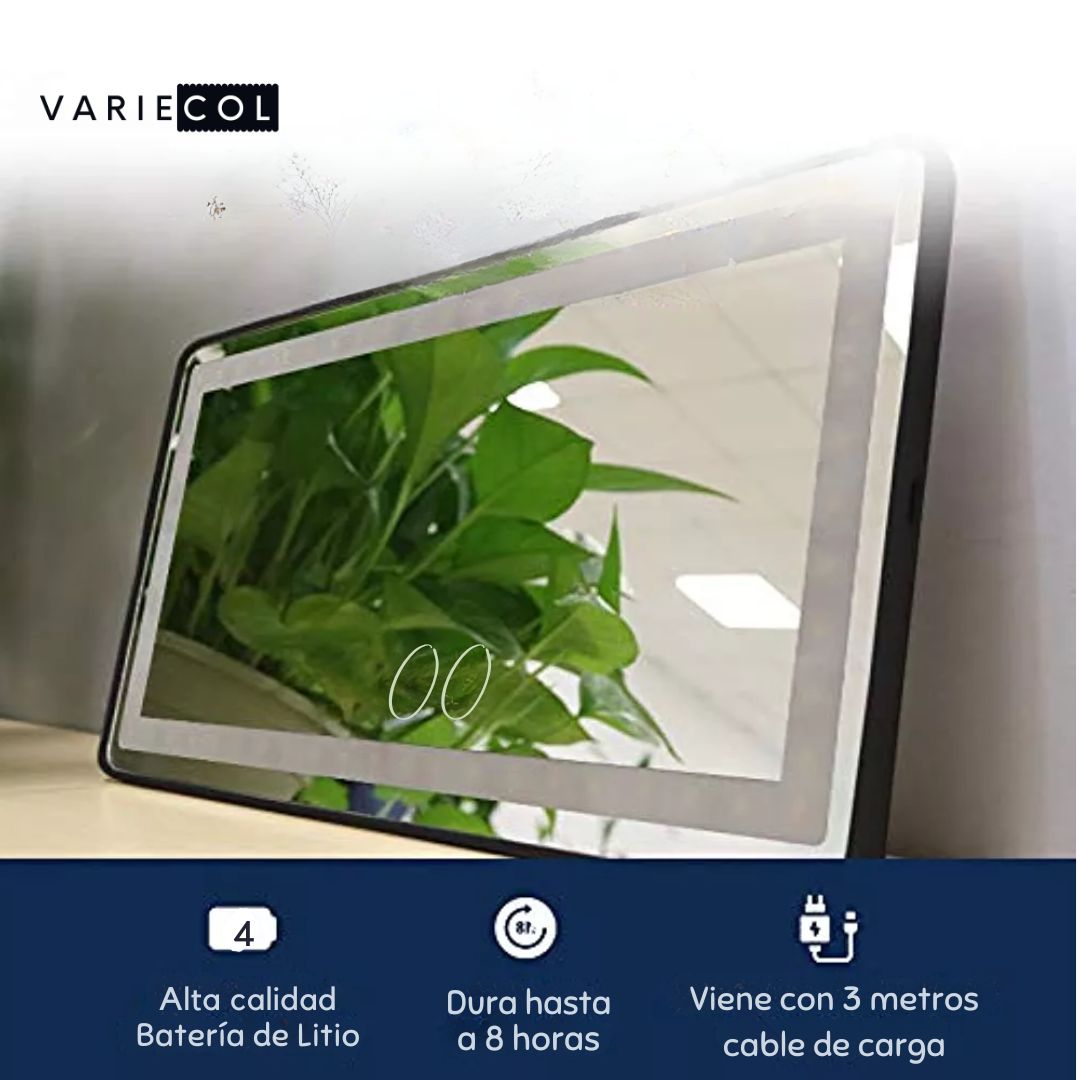 HERMOSO ESPEJO DE CARRO CON LUZ GRADUAL