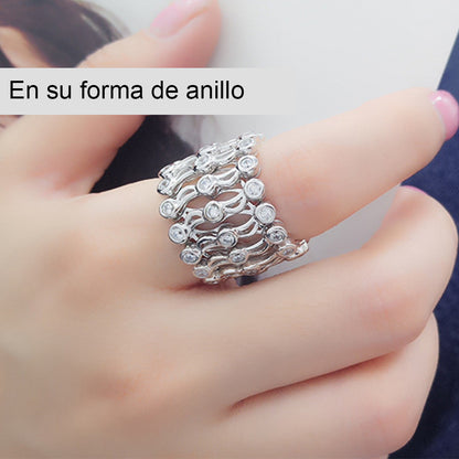 Exclusivo Anillo Pulsera 2 En 1