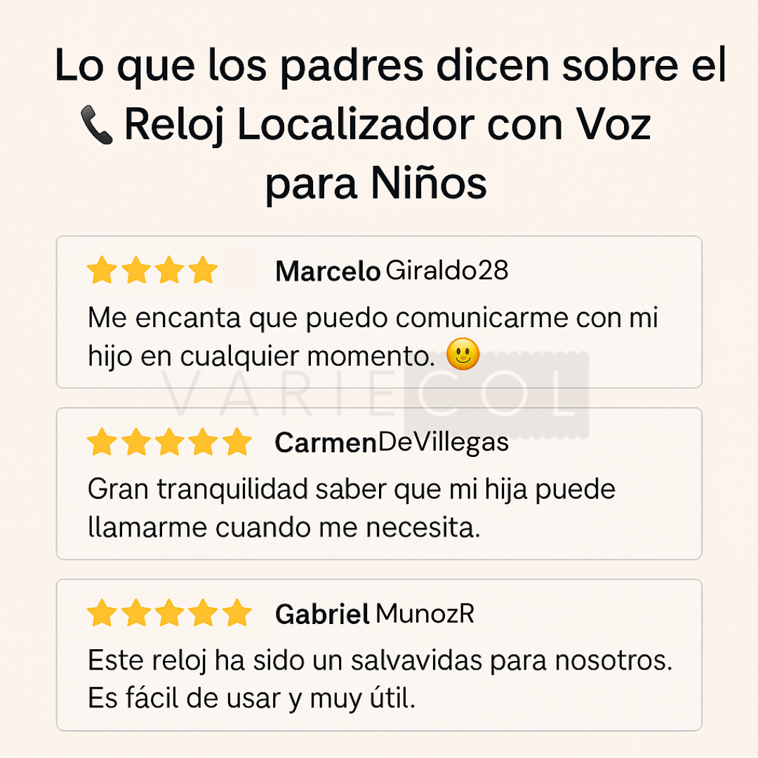 RELOJ INTELIGENTE PARA NIÑOS®.