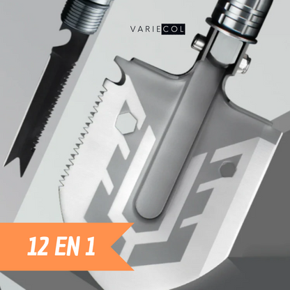 NUEVA Y PRACTICA PALA PORTATIL PLEGABLE 12 EN 1