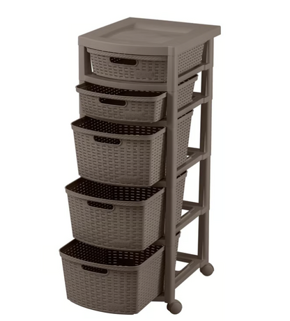 Cajonero Rattan Shia 5 niveles RIMAX