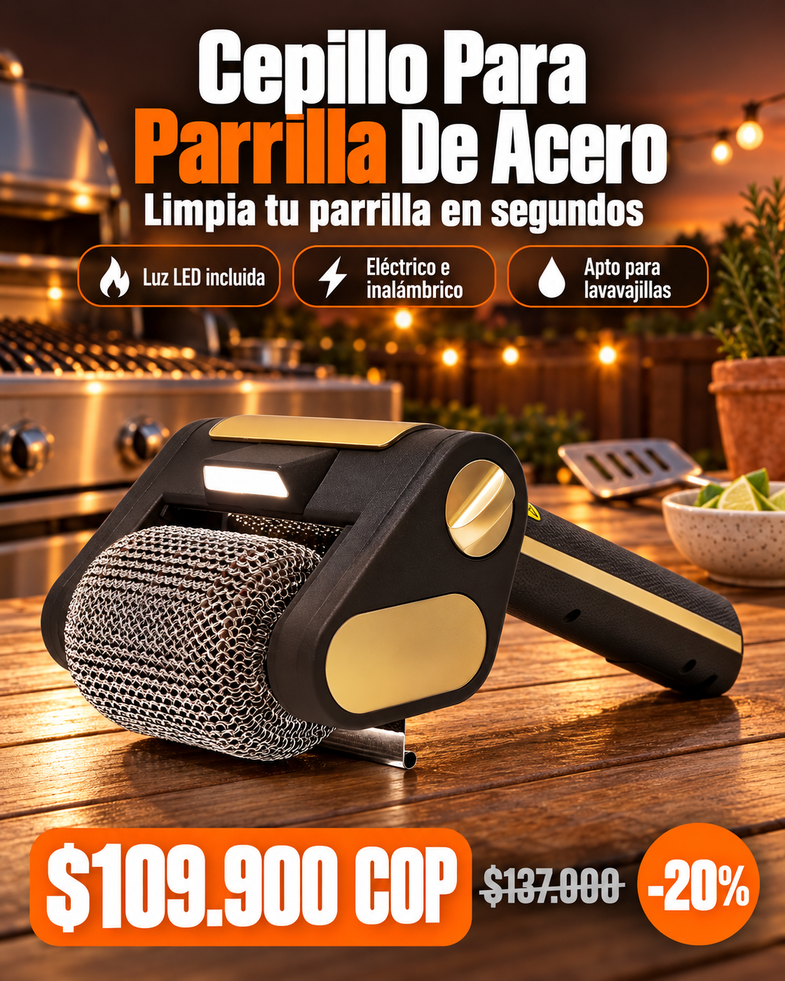 CEPILLO PARA PARRILLA