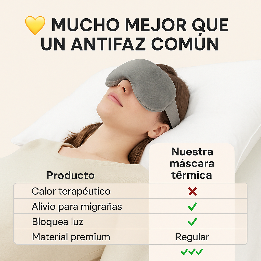 Alivio inmediato para tus ojos y tu mente - MASCARA TERMICA