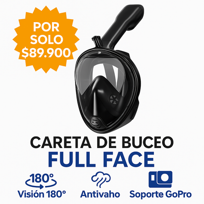 Mira el Mar como Nunca Antes – Visión 180° Real - CARETA DE BUCEO