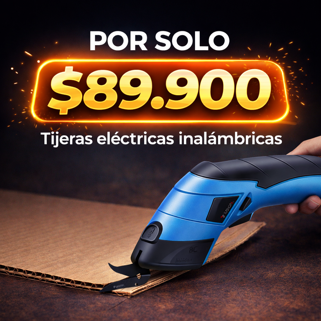 Corta más rápido, sin esfuerzo con la tijera electrica multifuncional