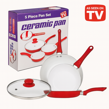 Set de Sartenes Antiadherente de Cerámica (5 piezas)