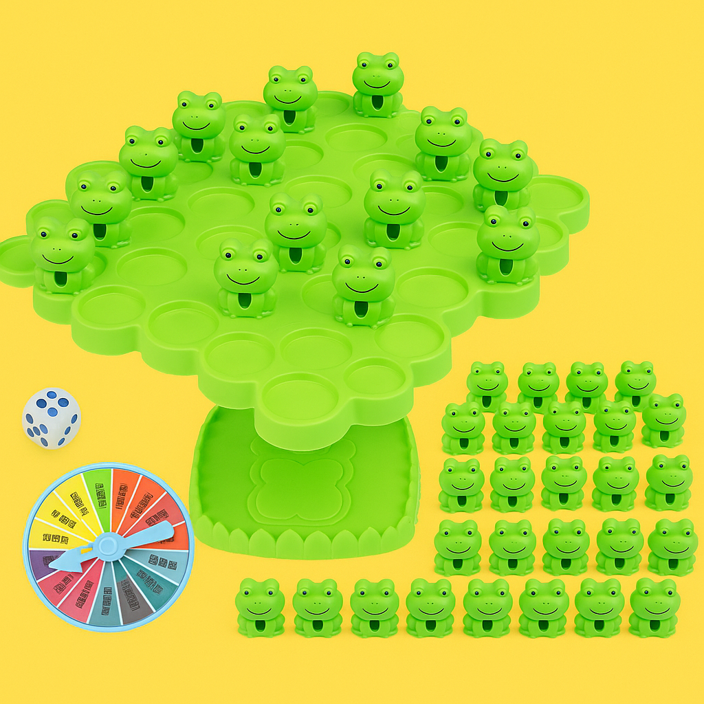 Juego de Ranas Equilibrio – Diversión y Aprendizaje para Niños - RANA ARBOL EQUILIBRIO
