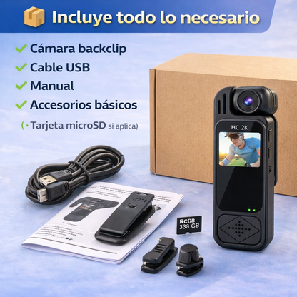 La cámara compacta que va contigo a todas partes - GRABADORA BACKFLIP