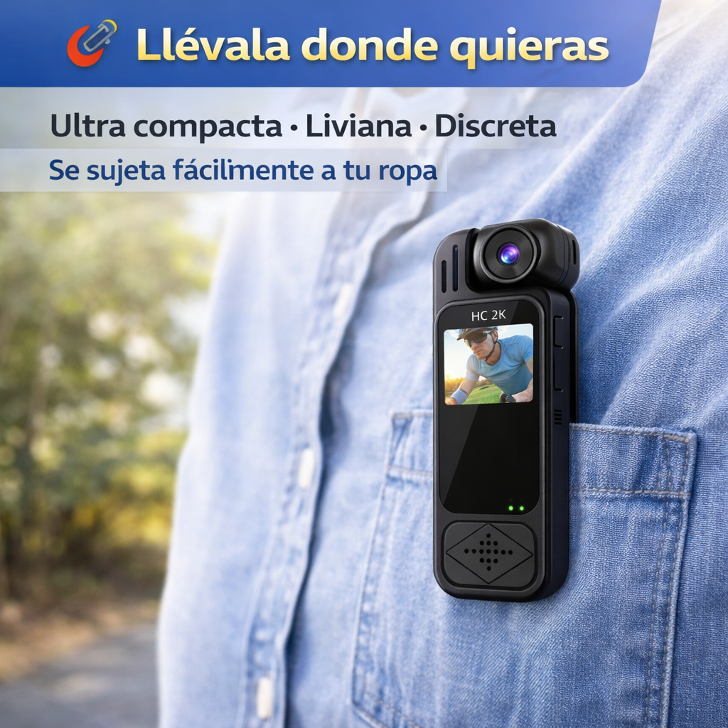 La cámara compacta que va contigo a todas partes - GRABADORA BACKFLIP