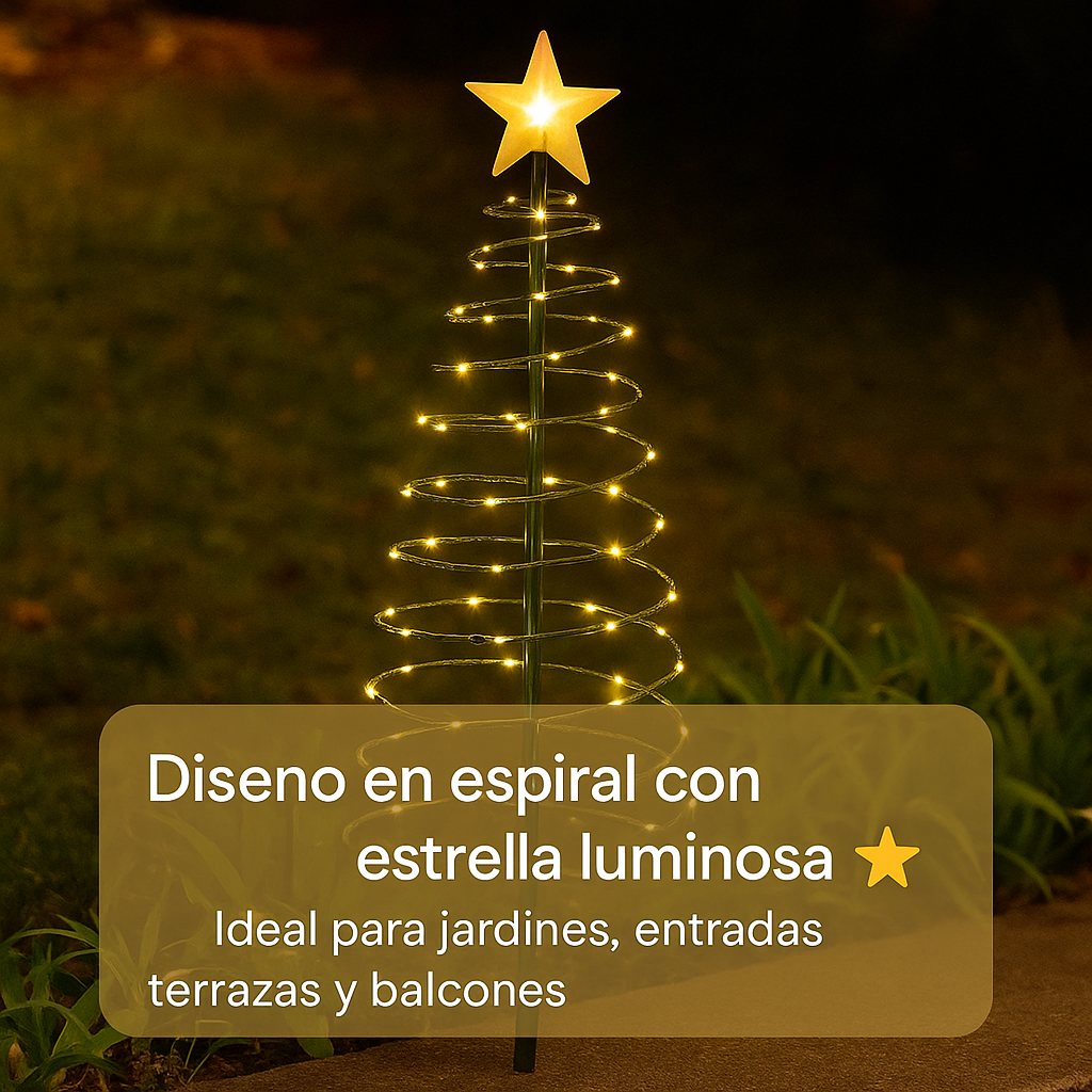 Ilumina tu hogar con la magia de la Navidad - ARBOL NAVIDAD ESPIRAL