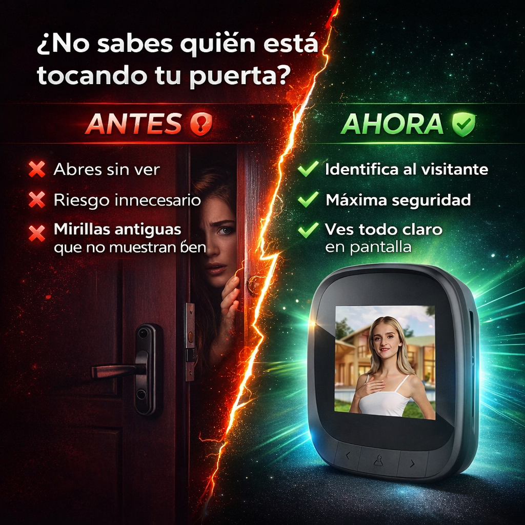 PROTEGE A TU FAMILIA CON LA CAMARA PARA PUERTA