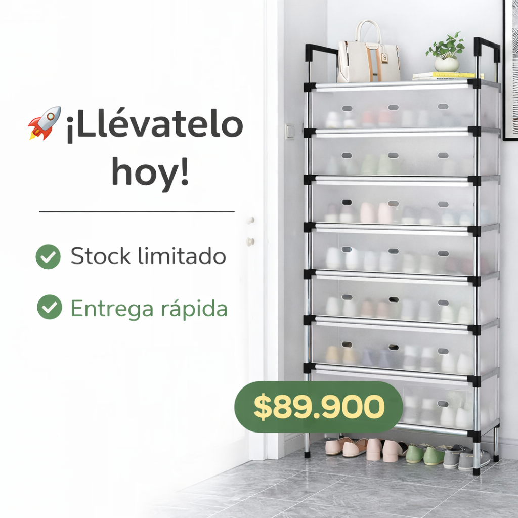 Ordena tus zapatos en segundos - ORGANIZADOR ZAPATOS 6 NIVELES