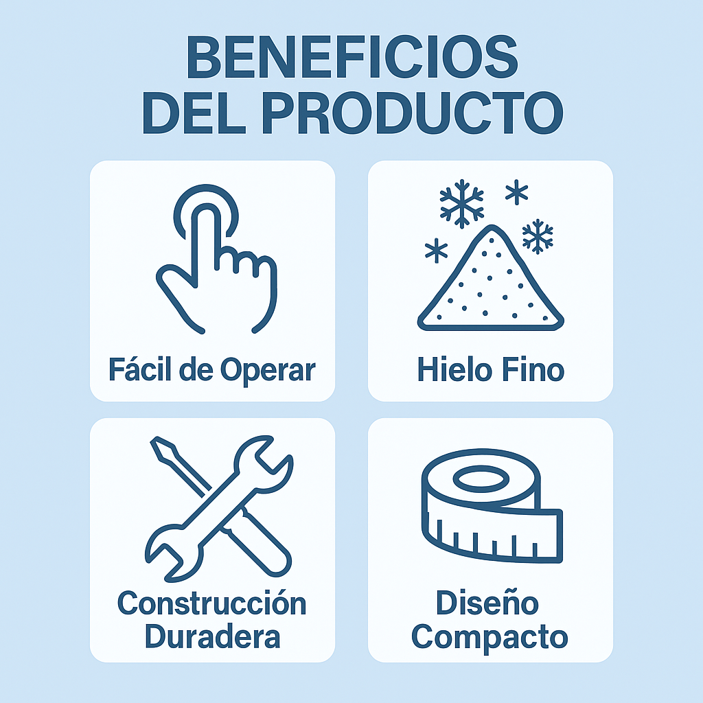 Tu Máquina Perfecta para Hielo Triturado -  MAQUINA TRITURADORA DE HIELO