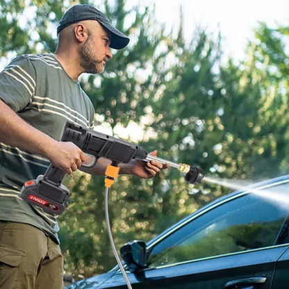 Hidrolavadora Portátil Inalámbrica 48V 2 Baterías – Boquilla 6 en 1 Incorporada