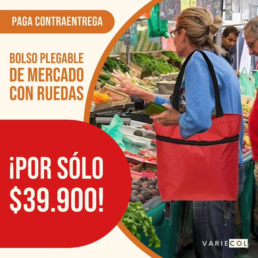 BOLSO PARA MERCADO CON RUEDAS