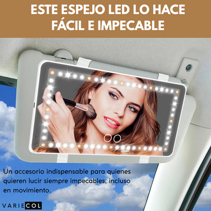 El espejo led que toda mujer necesita en su auto