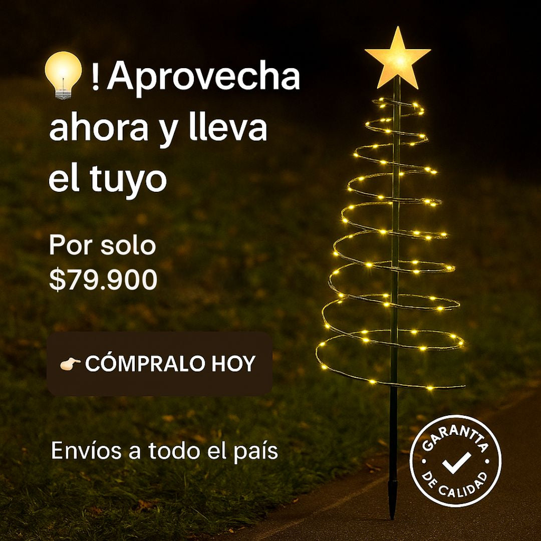 Ilumina tu hogar con la magia de la Navidad - ARBOL NAVIDAD ESPIRAL